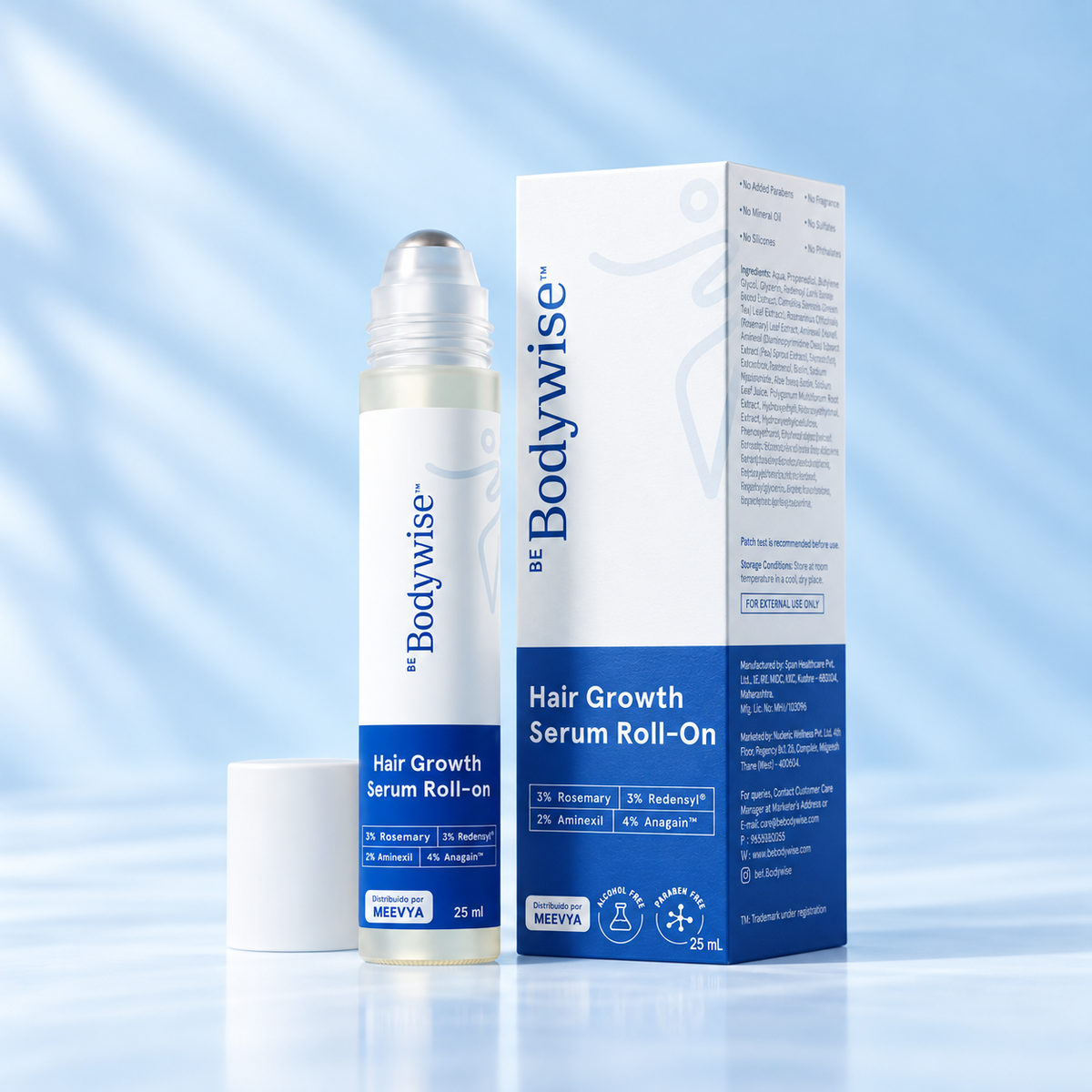 Sérum Capilar Roll-On | Crecimiento y Fortalecimiento del Cabello | 25 ml