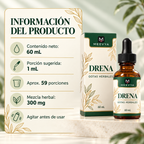 MEEVYA DRENA™ – Gotas Herbales de Apoyo Linfático, 60 ml